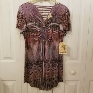 Womens ONE WORLD top